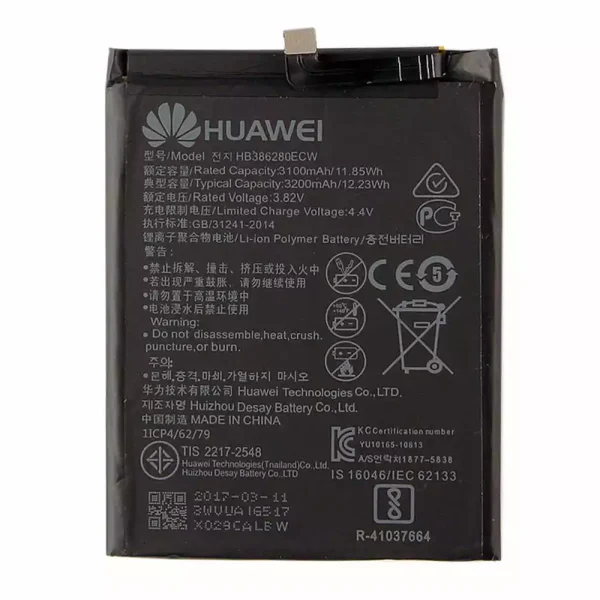 Baterai Original HB386280ECW for Huawei P10,Honor 9