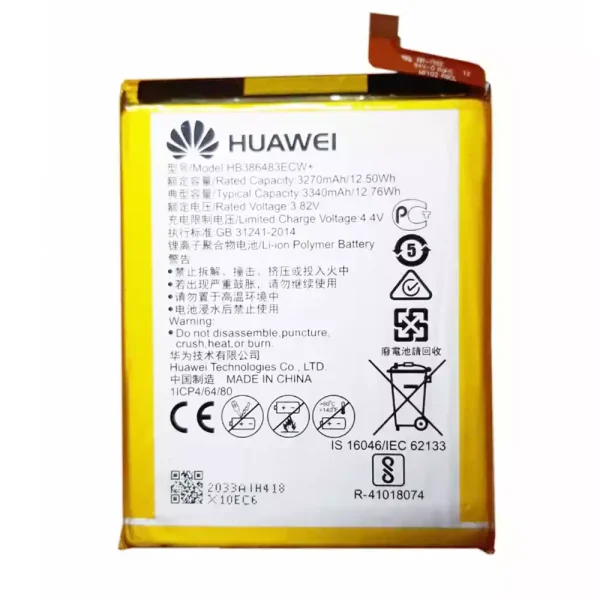 Baterai Original HB386483ECW+ for Huawei G9 Plus,Honor 6X,Maimang 5