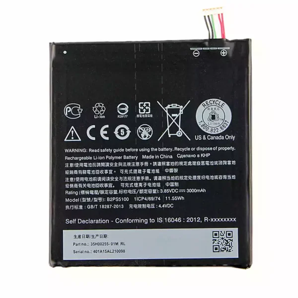 Baterai Original B2PS5100 for HTC One X9,One X9U,Desire 10 Pro,D10W