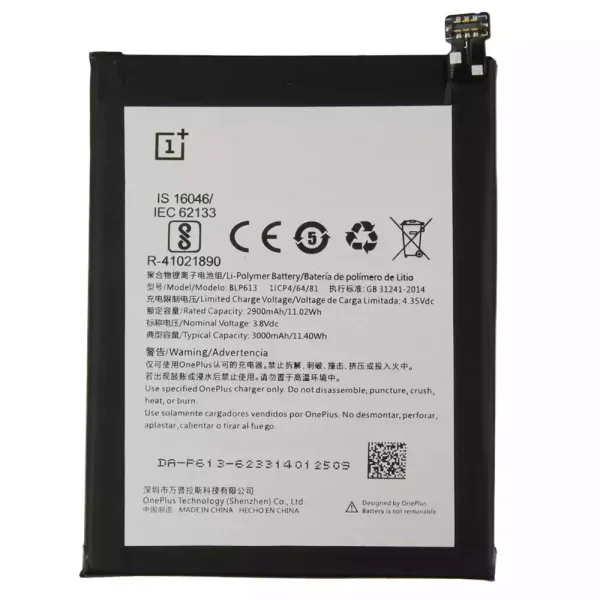 Baterai Original BLP613 for OnePlus 3