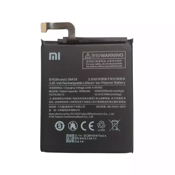 Baterai Original BM39 for Xiaomi Mi 6