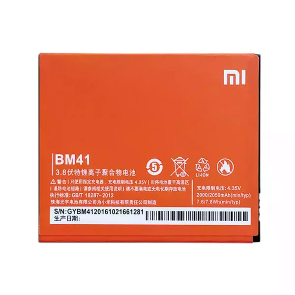 Baterai Original BM41 for Xiaomi Redmi 1S Hongmi 1S