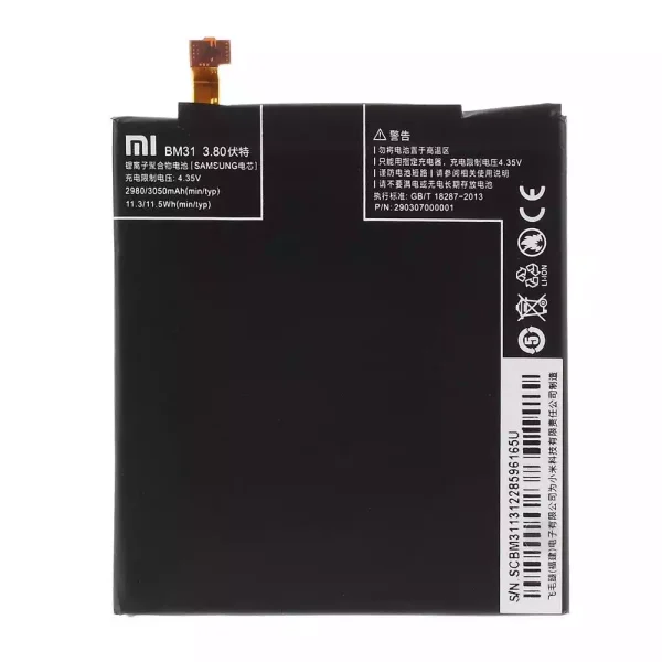 Baterai Original BM31 for Xiaomi Mi 3