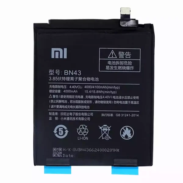 Baterai Original BN43 for Xiaomi Redmi Note 4X