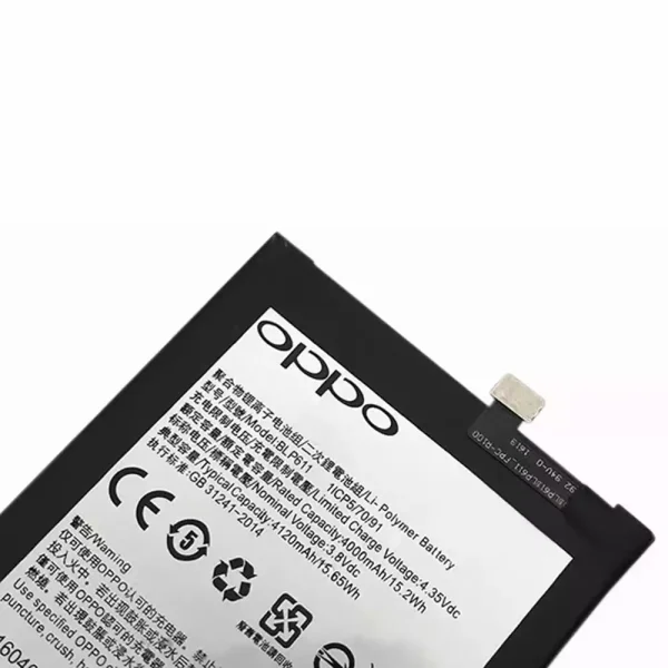 Baterai Original BLP611 for OPPO R9 Plus - Image 2