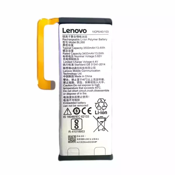 Baterai Original BL268 for LENOVO ZUK Z2