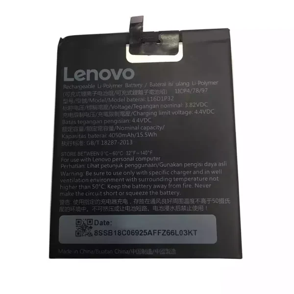 Baterai Original L16D1P32 for LENOVO PHAB2 PLUS