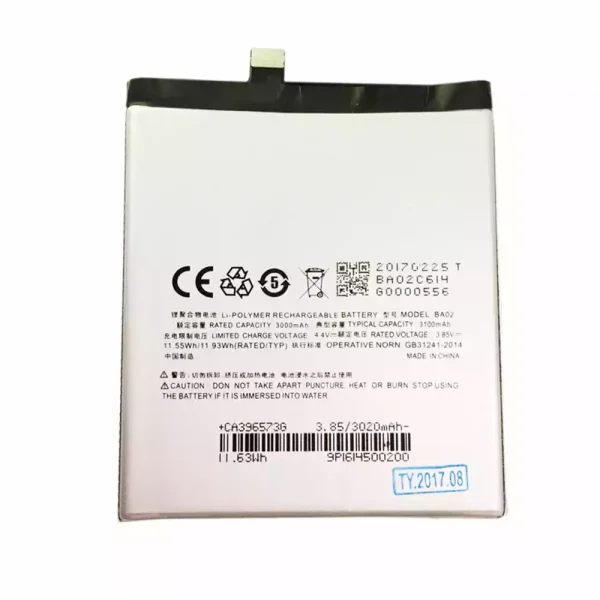 Baterai Original BA02 for MEIZU Noblue E1