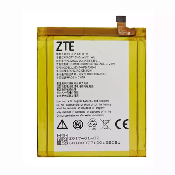 Baterai Original Li3931T44p8h756346 for ZTE Axon 7,A2017