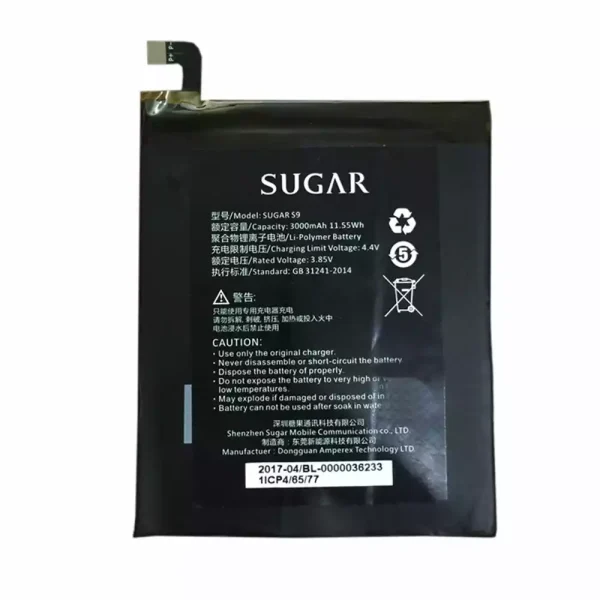 Baterai Original 356477 for SUGAR S9,F9