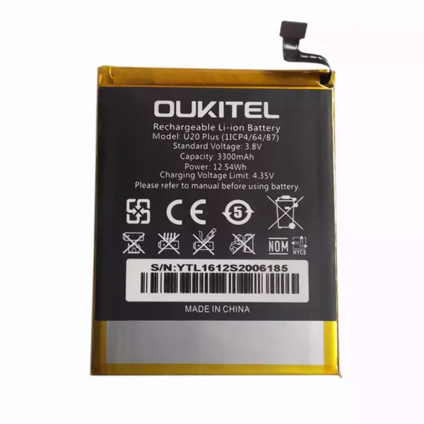 Baterai Original for OUKITEL U20 Plus