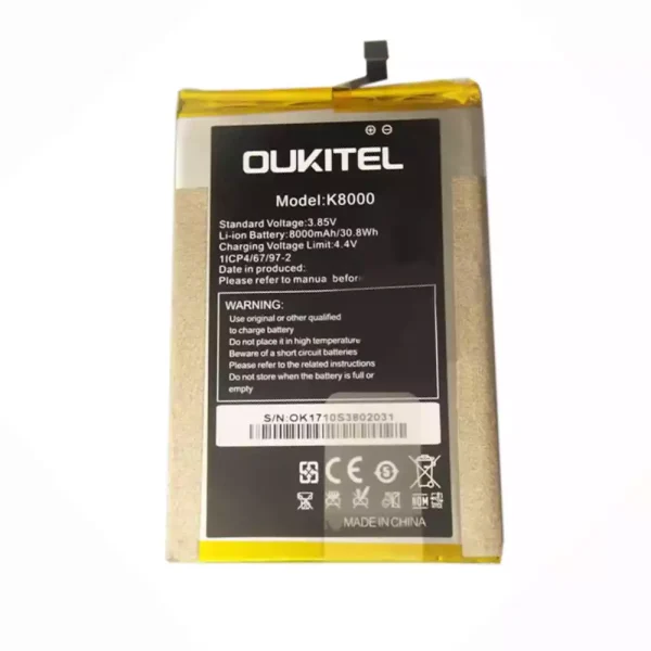 Baterai Original for OUKITEL K8000