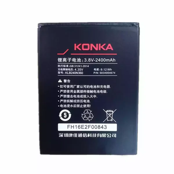 Baterai Original KLB240N360 for KONKA R3