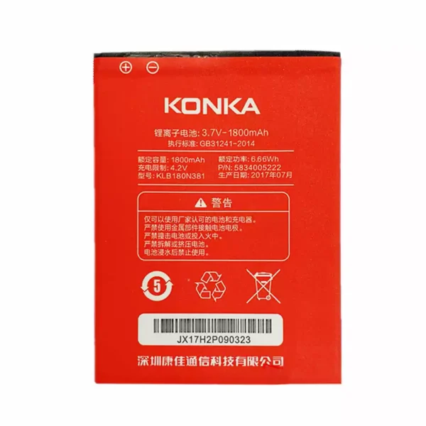 Baterai Original KLB180N381 for KONKA D6+