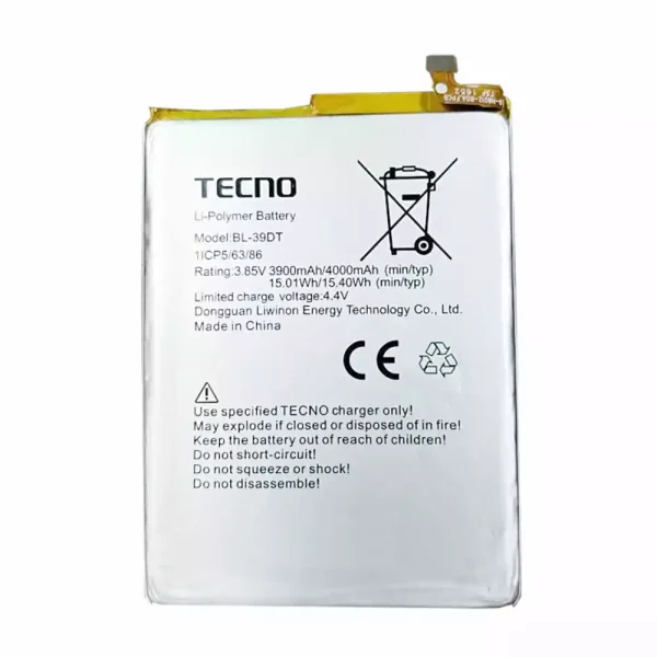 Baterai Original for TECNO BL-39DT