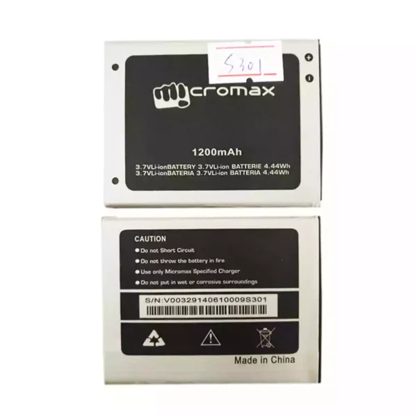 Baterai Original for Micromax S301