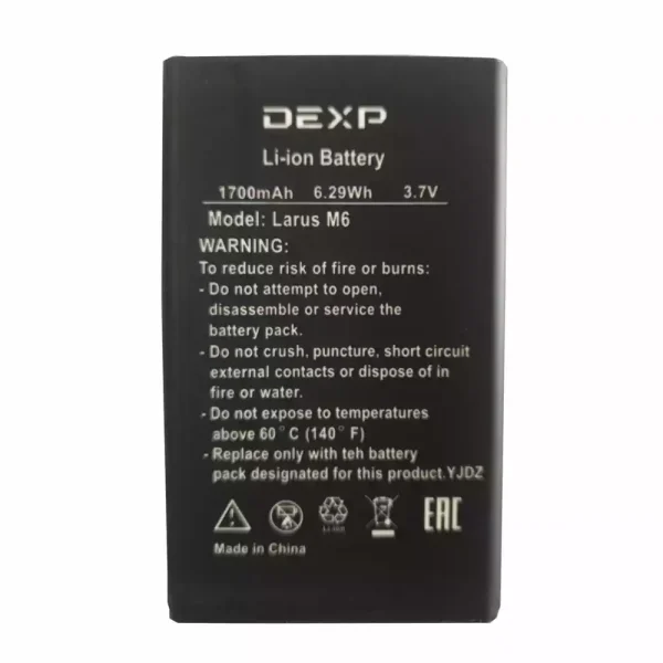 Baterai Original for DEXP Larus M6