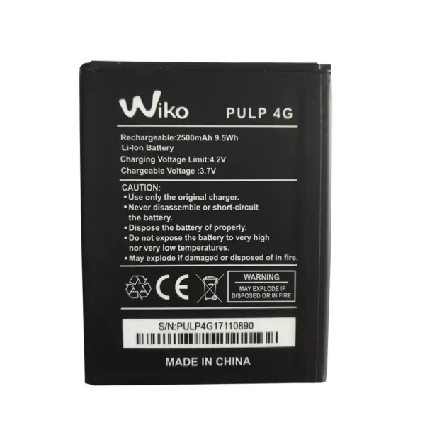 Baterai Original for Wiko PULP 4G