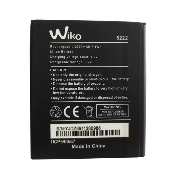 Baterai Original for Wiko 5222