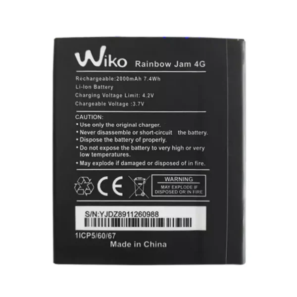 Baterai Original for Wiko Rainbow Jam 4G