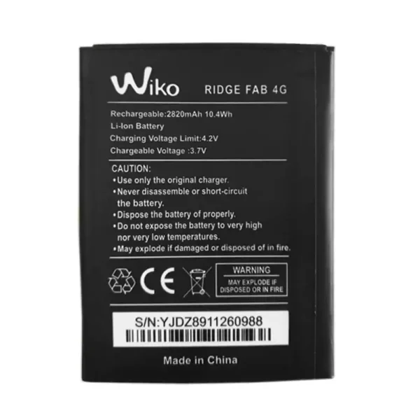 Baterai Original for Wiko RIDGE FAB 4G