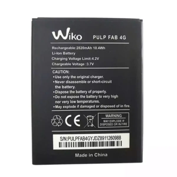 Baterai Original for Wiko PULP FAB 4G