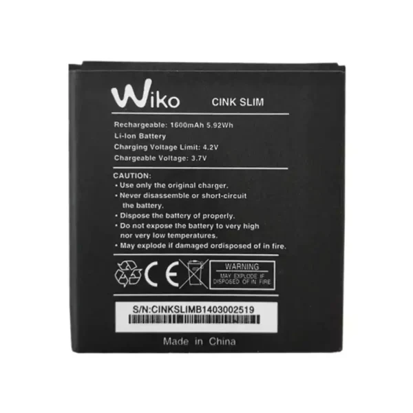 Baterai Original for Wiko Cink Slim