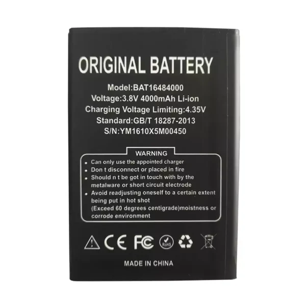 Baterai Original for DOOGEE X5 MAX