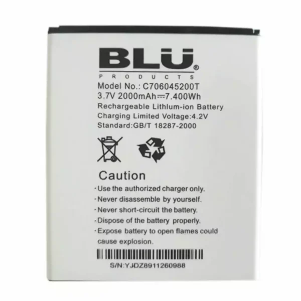 Baterai Original for BLU C706045200T