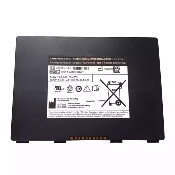 Baterai Original P/N 8G5132 993169 990864,CARESTREAM DRX-1 SYSTEM battery