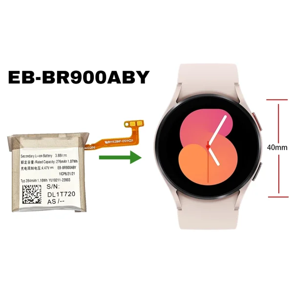 Pengganti Baterai EB-BR900ABY Untuk Samsung Galaxy Watch 5 (40mm) SM-R900 R905U - Image 4