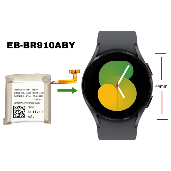 Pengganti Baterai EB-BR910ABY Untuk Samsung Galaxy Watch 5 (44mm) SM-R910 SM-R915U SM-R915F SM-R905F - Image 4