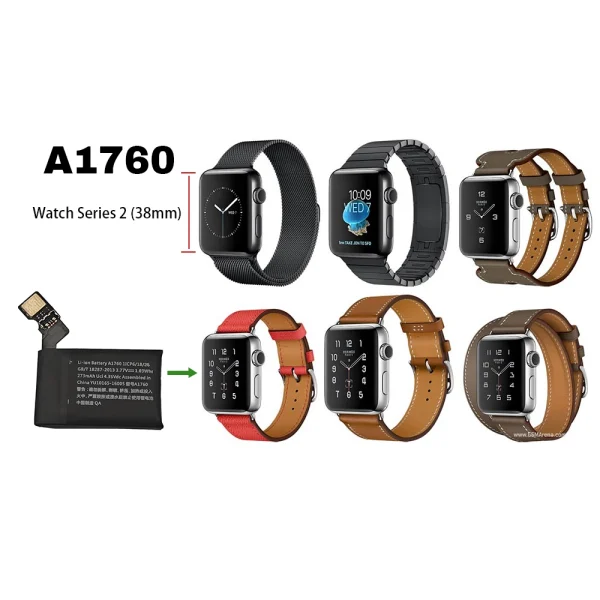 Pengganti Baterai A1760 Untuk Apple Watch Series 2 (38mm) - Image 4