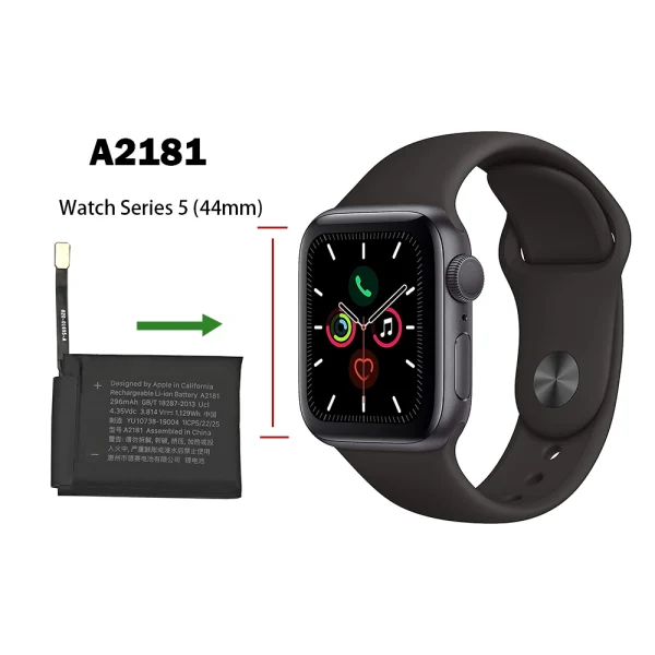 Pengganti Baterai A2181 Untuk Apple Watch Series 5 (44mm),Apple Watch SE 2020 (44mm),Apple Watch SE 2nd 2022 (44mm) - Image 4