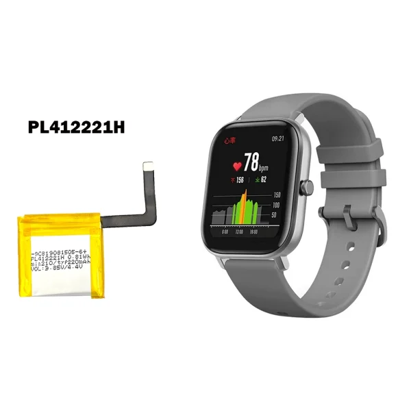 Pengganti Baterai PL412221H Untuk Amazfit GTS,A1914/A1913 - Image 4