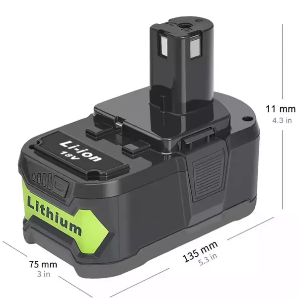 18V 3.0Ah Pengganti Baterai Untuk Ryobi CID-1802M,CID-1803L,CID-1803M,CID-182L,CID-183L,CFA-180M,CFP-180FM,CFP-180S,CFP-180SM - Image 3