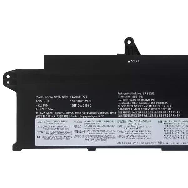 Baterai Laptop LENOVO L21B4P71 L21M4P75 L21C4P75 L21L4P73 - Gambar 3