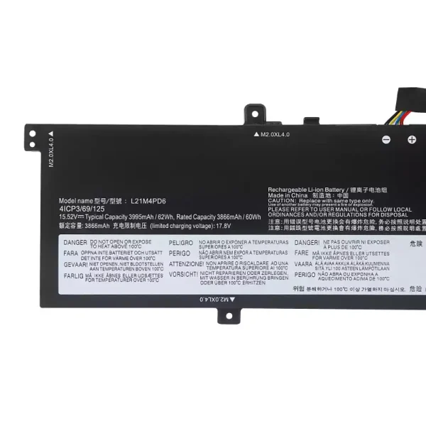 Baterai Laptop LENOVO L12M4PD6 - Gambar 3