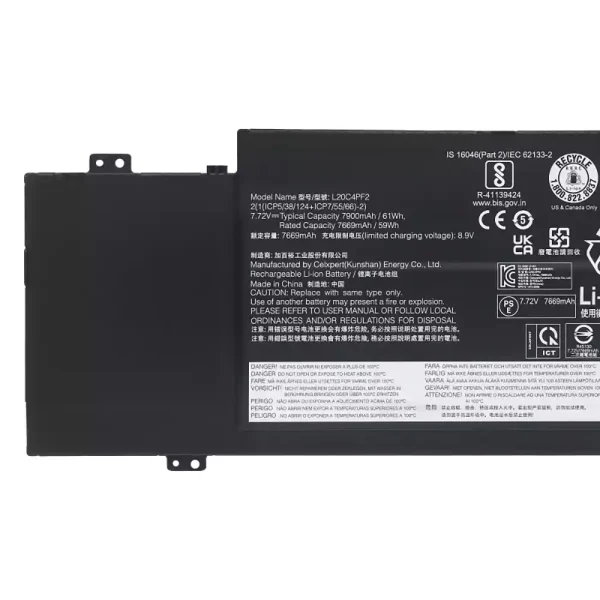 Baterai Laptop LENOVO L20C4PF2 L20D4PF2 L20M4PF2 - Gambar 3