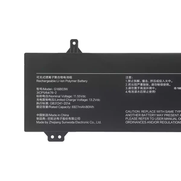 Baterai Laptop G16B03W,Redmi G Pro 2022/Redmi G Pro 2024 - Gambar 3