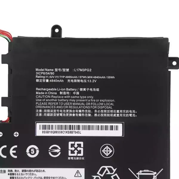 Baterai Laptop LENOVO L17M3PG2 L17L3PG2 - Gambar 3