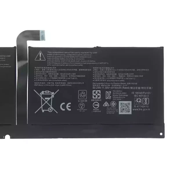Baterai Laptop 96BTA016H 96BTA015H DYNC01,Microsoft Surface Pro 8 1983 1982 - Gambar 3