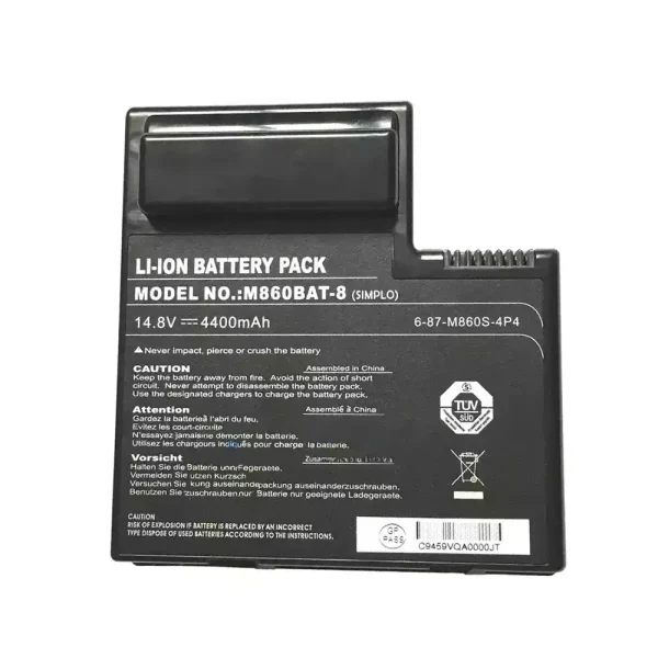 Baterai Laptop CLEVO M860BAT-8