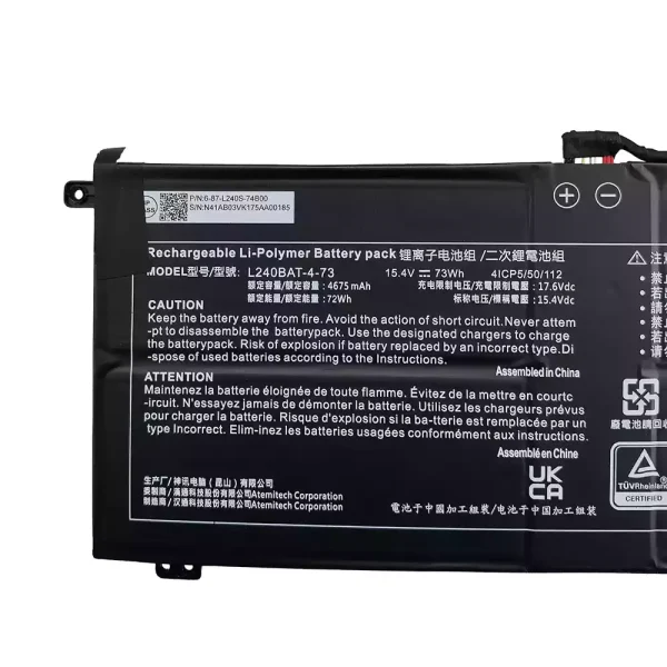 Baterai Laptop L240BAT-4-73 - Gambar 3