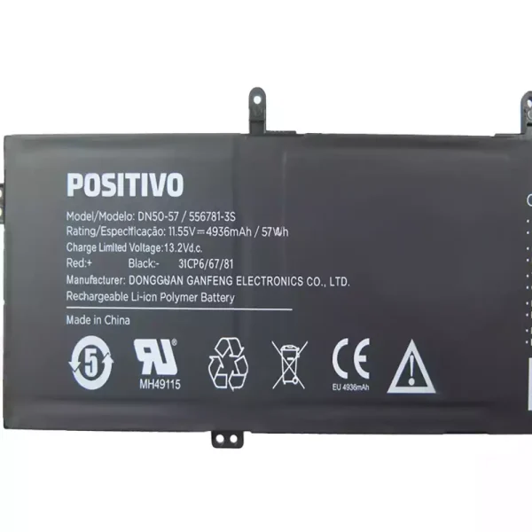 Baterai Laptop POSITIVO DN50-57 556781-3S - Gambar 3