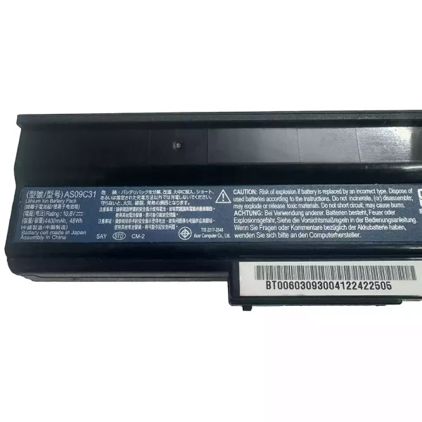 Baterai Laptop ACER AS09C71 AS09C75 AS09C31 - Gambar 2