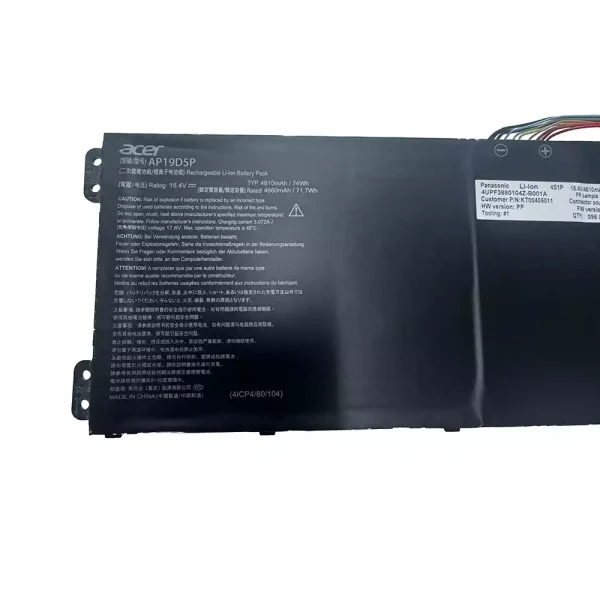Baterai Laptop ACER AP19D5P - Gambar 3