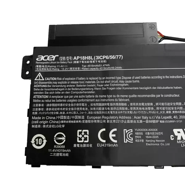 Baterai Laptop ACER AP18H18L - Gambar 2