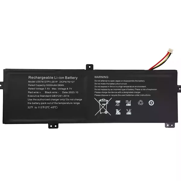 Baterai Laptop U3576127PV-2S1P 3576127P-2S1P