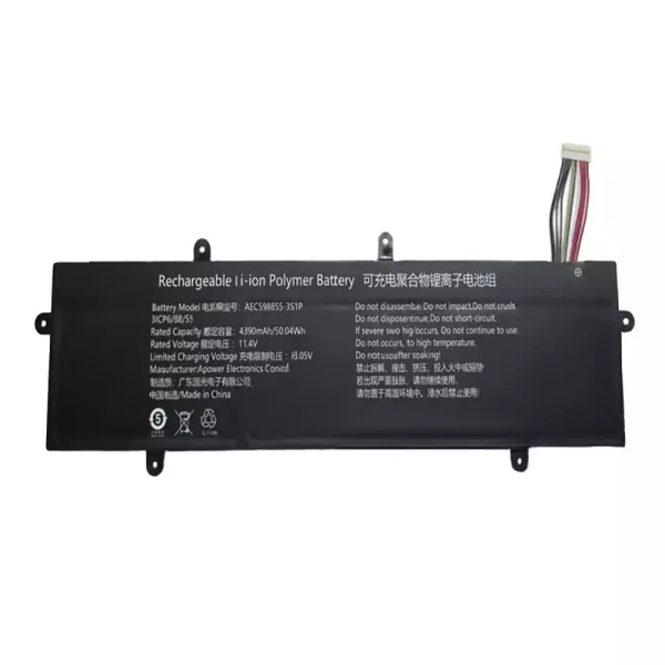 Baterai Laptop AEC598855-3S1P 596181-3S - Gambar 2